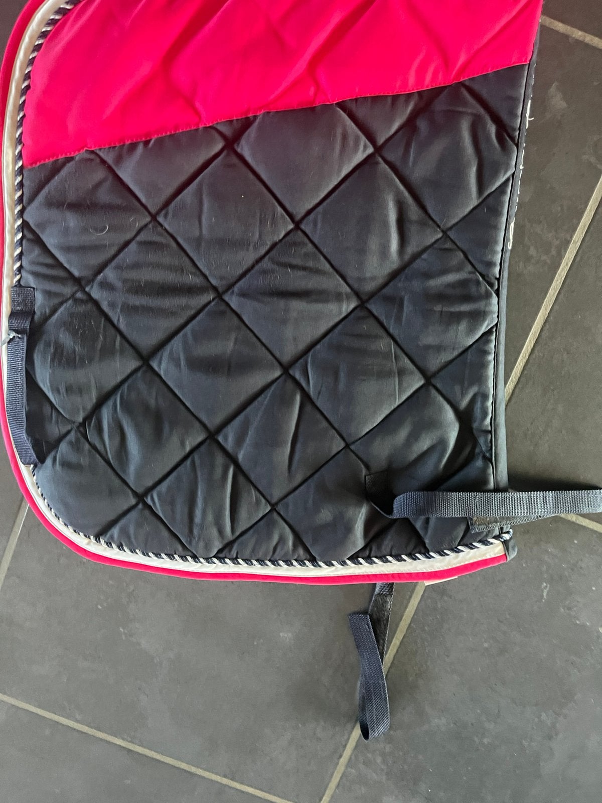 Roos dekje maat paard, Dieren en Toebehoren, Gebruikt, Roze, Polyester, Full (L)