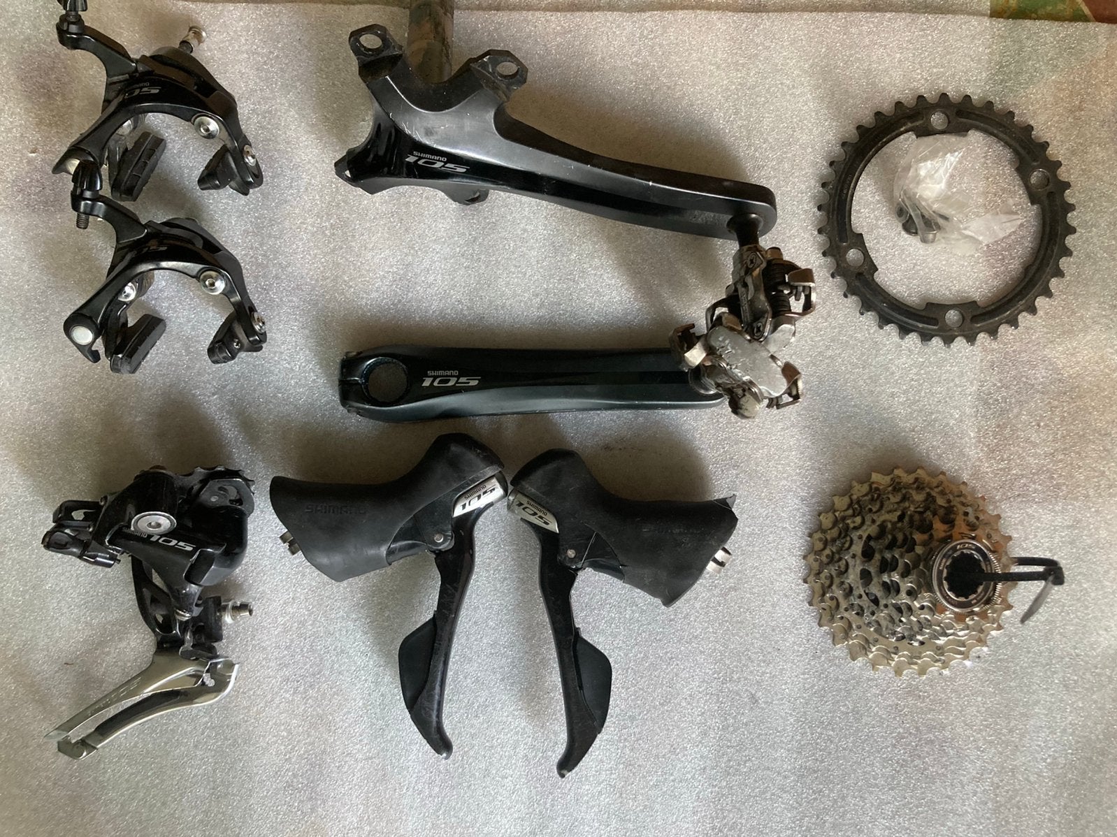 Groepset shimano 105 koersfiets, Ophalen of Verzenden, Gebruikt, Racefiets, Overige typen
