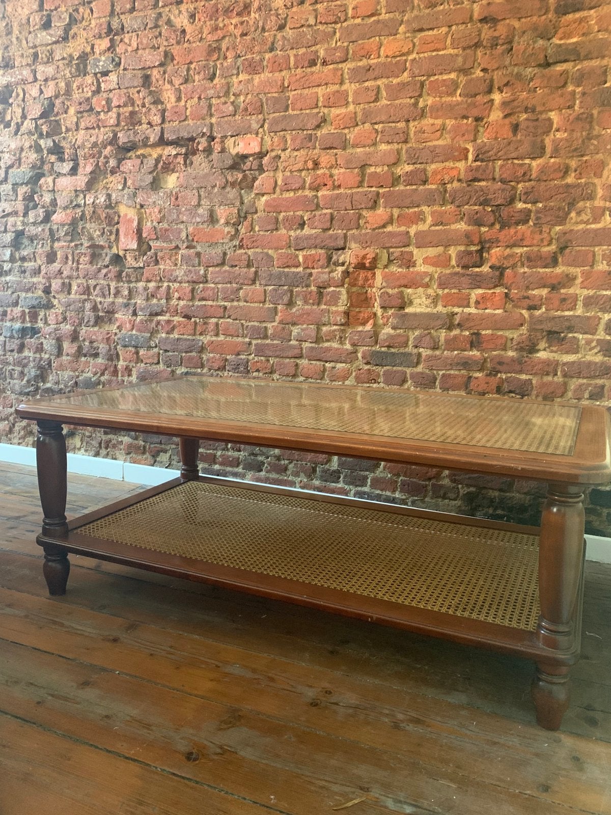 Salontafel rotan, Huis en Inrichting, Ophalen, 100 tot 150 cm, 50 tot 100 cm, Zo goed als nieuw