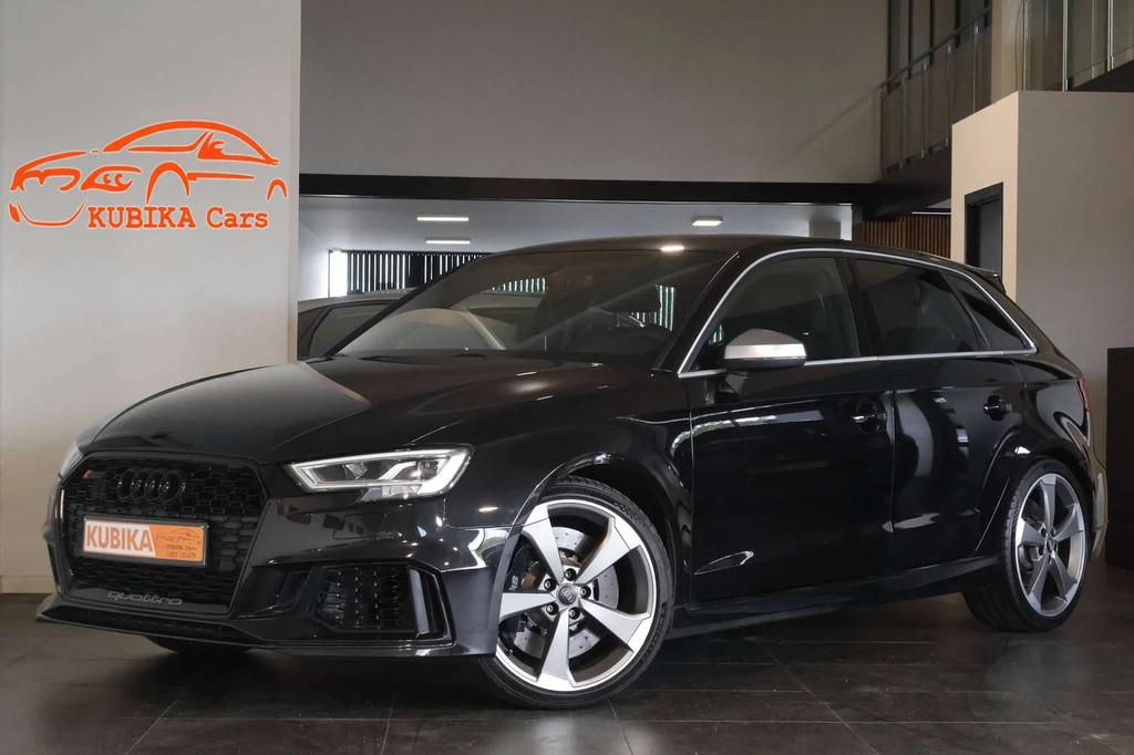Audi RS3 Sportback 2.5 TFSI Quattro S tronic CruiseC ParkS N, RS3, Parkeersensor, Zwart, Leder