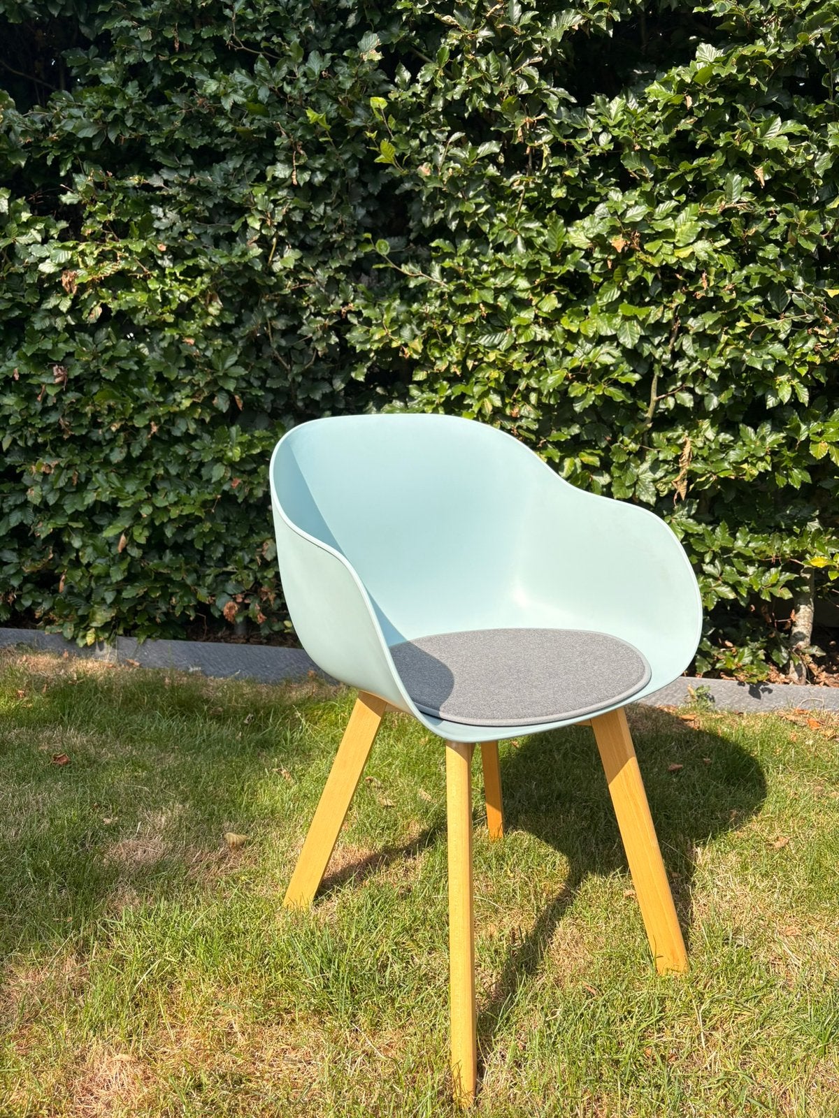 Groene kuipstoel (stoel), Huis en Inrichting, Stoelen, Ophalen, Zo goed als nieuw, Kunststof