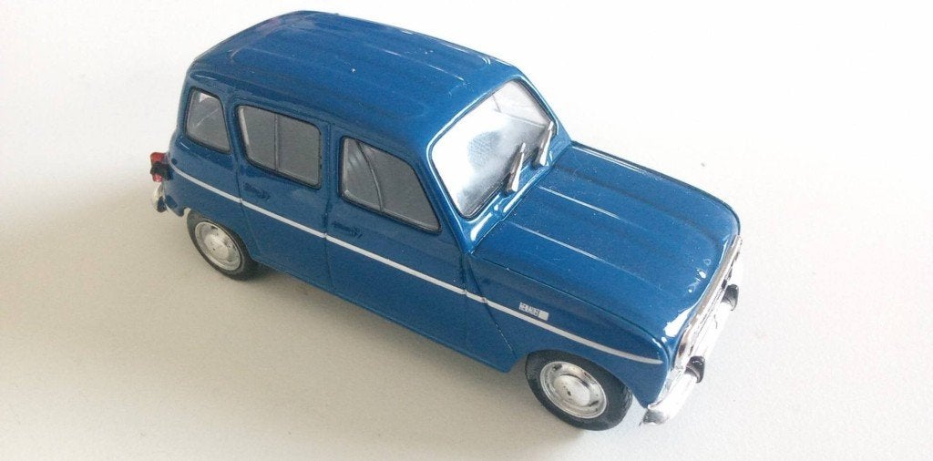 Voiture miniature Renault 4L Bleue - Norev 1/43, Enlèvement ou Envoi, Utilisé, Voiture, Norev