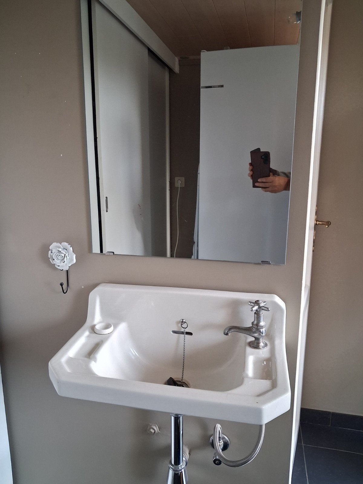 vintage lavabo en spiegel, Huis en Inrichting, Ophalen