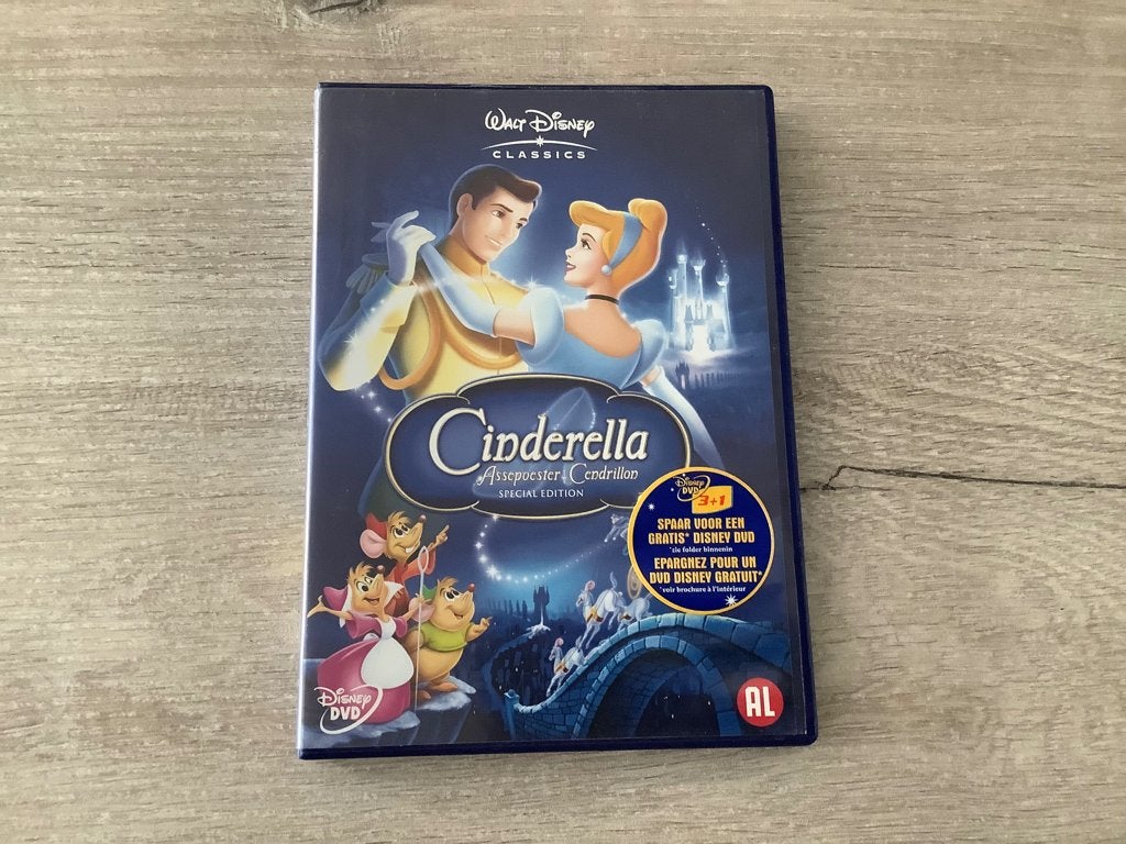Walt Disney Cinderella DVD (2005), Europees, Nederlands, Tekenfilm, Alle leeftijden