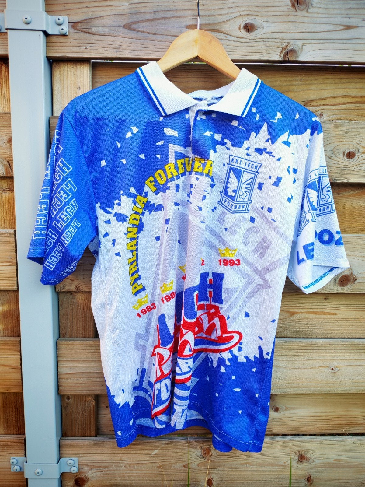 Lech Poznan 1993 vintage Polo kryger medium, Sport en Fitness, Voetbal, Ophalen of Verzenden