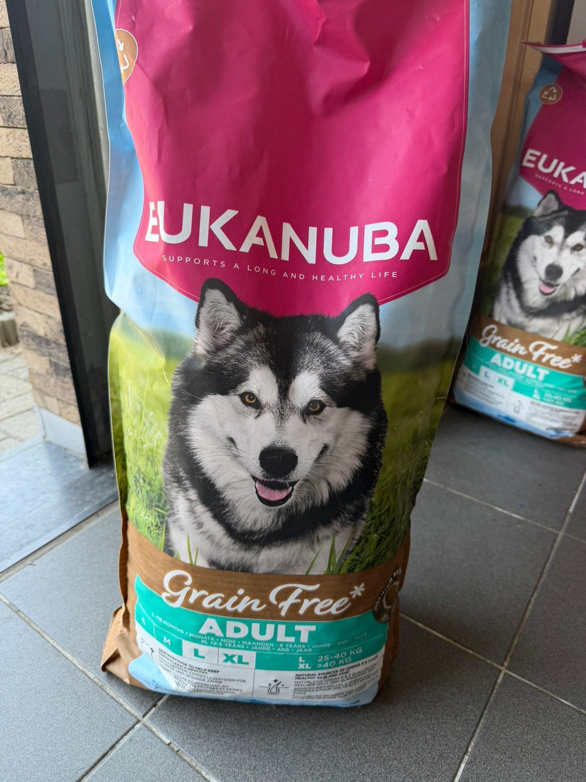 3 zakken Eukanuba adult L/XL te koop wegens sterfgeval., Dieren en Toebehoren, Ophalen, Hond