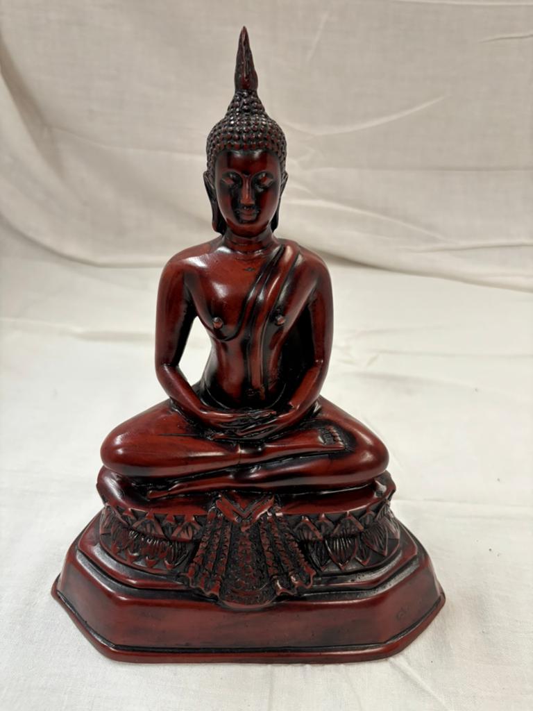 Sitting Boeddha in resin, Ophalen of Verzenden, Zo goed als nieuw