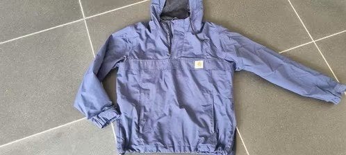 blauwe jas Carhartt maat 164 - 176 - XS - Small, Gebruikt, Ophalen of Verzenden, Jongen, Jas