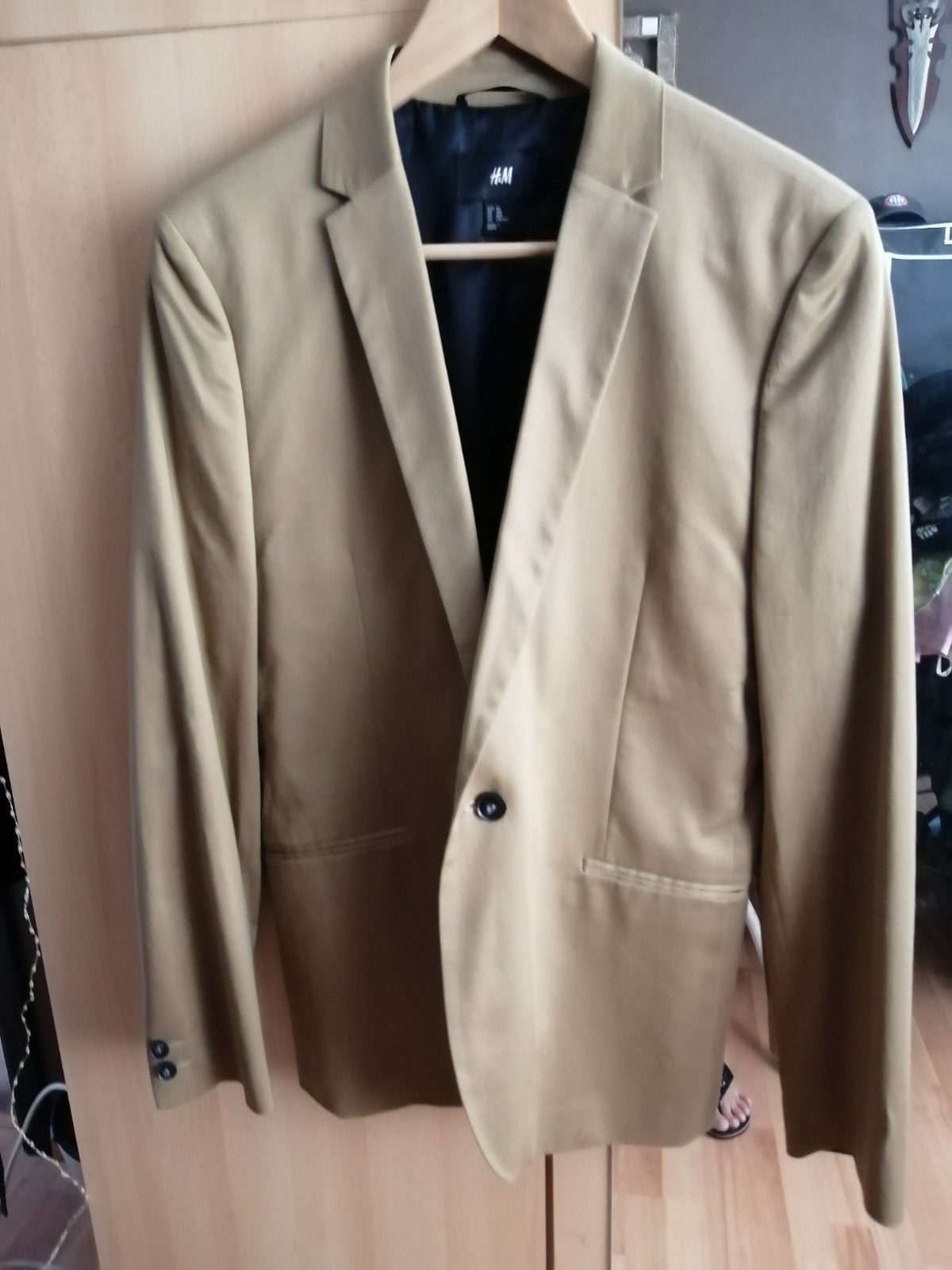 veste de costume beige neuve, T48, Kleding | Heren, Kostuums en vesten, Ophalen, Beige
