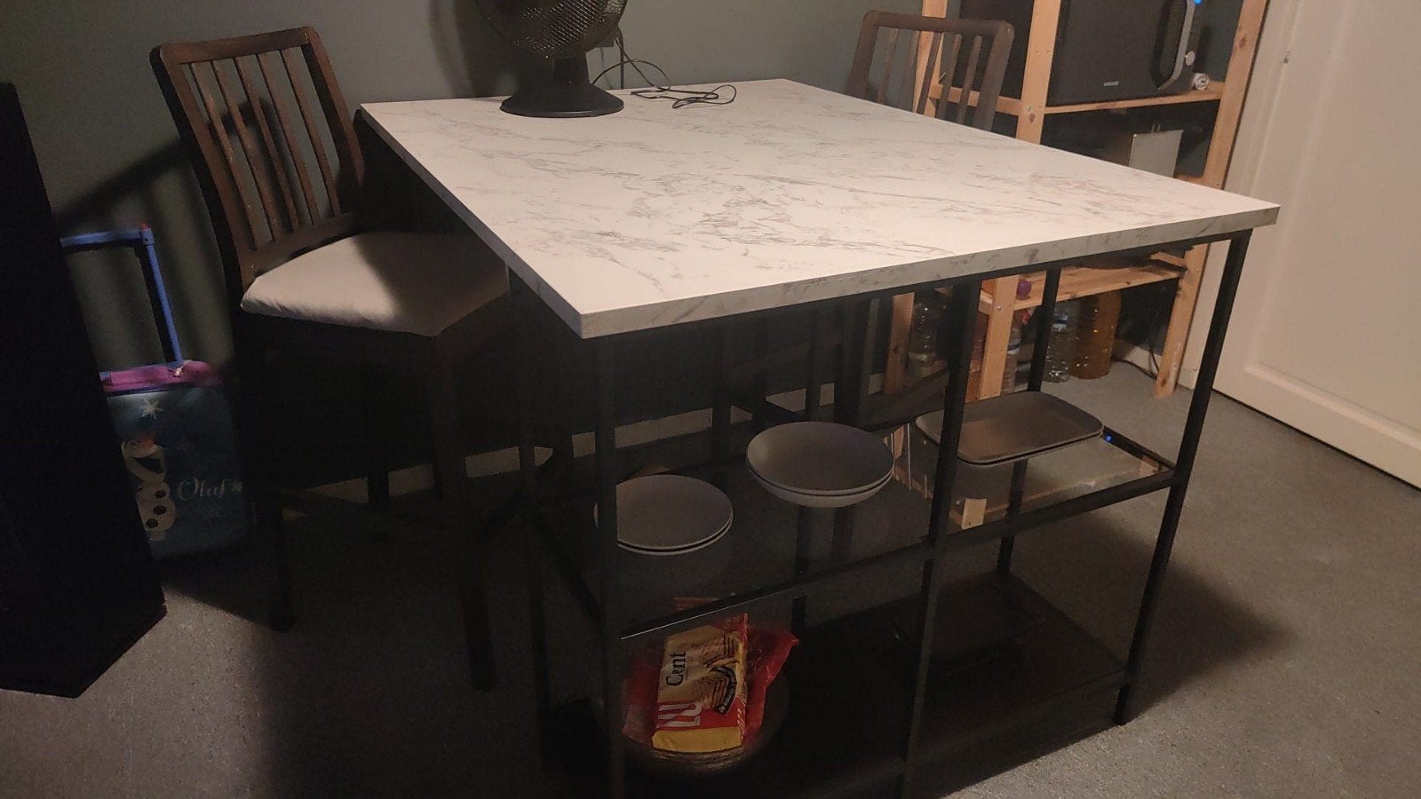Bartafel met twee stoelen, Huis en Inrichting, Tafels | Eettafels, Ophalen