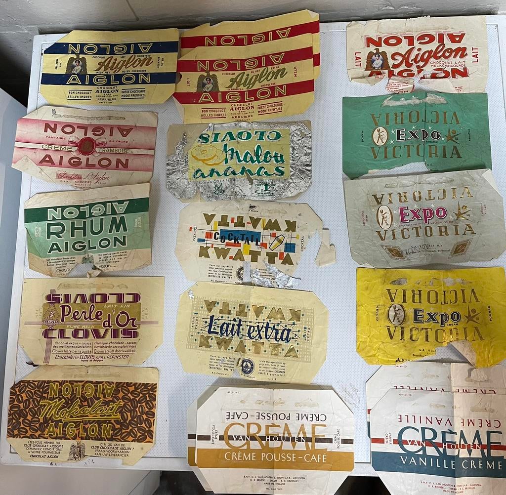 18 x Chocolade kwatta aiglon victoria clovis van houten, Verzamelen, Ophalen of Verzenden, Zo goed als nieuw