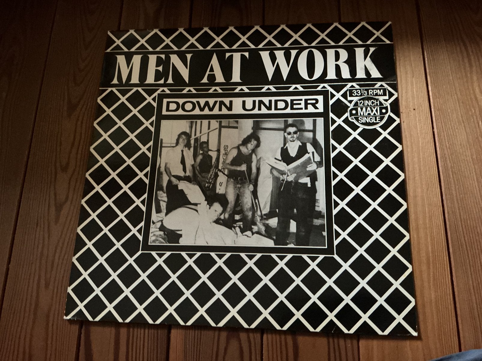 12” Maxi Men at Work - Down under, Cd's en Dvd's, Ophalen of Verzenden, Zo goed als nieuw