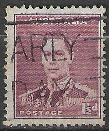 Australie 1953 - Yvert 128B - Roi George VI (ST), Timbres & Monnaies, Timbres | Océanie, Envoi, Affranchi