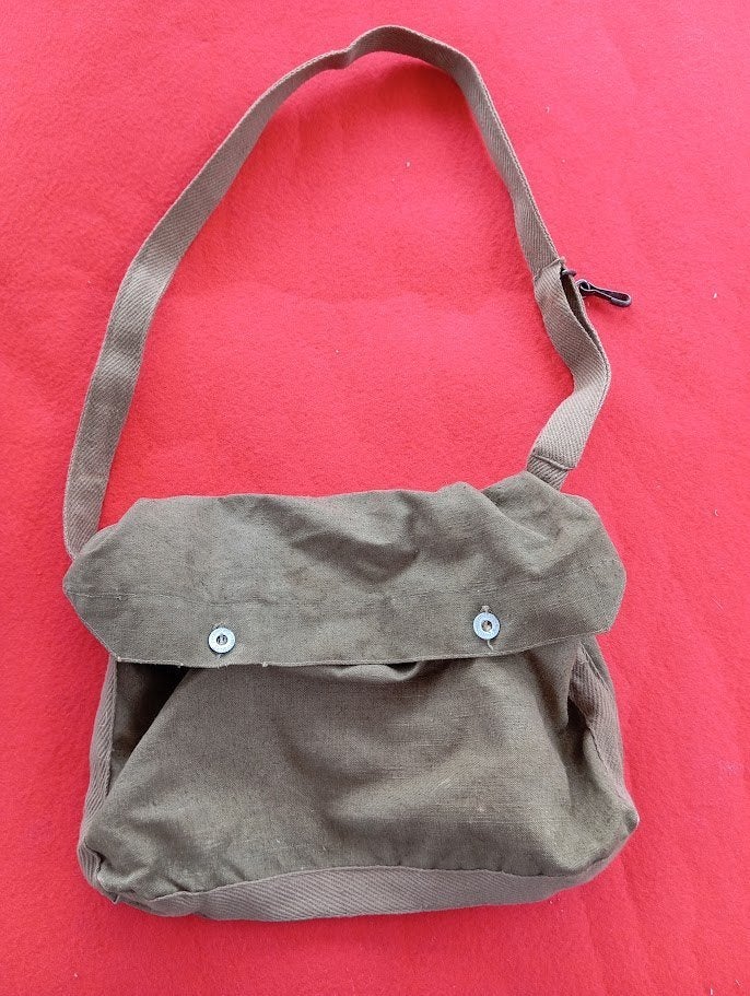 France ww2 / musette  + gamelle / Mai 40, Collections, Objets militaires | Seconde Guerre mondiale, Enlèvement ou Envoi, Armée de terre