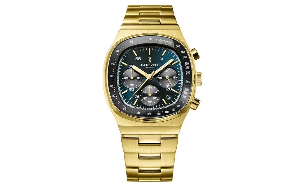 Jacob Zech Florence horloge t.w.v € 399 NIEUW!, Ophalen of Verzenden, Waterdicht, Nieuw, Zwart