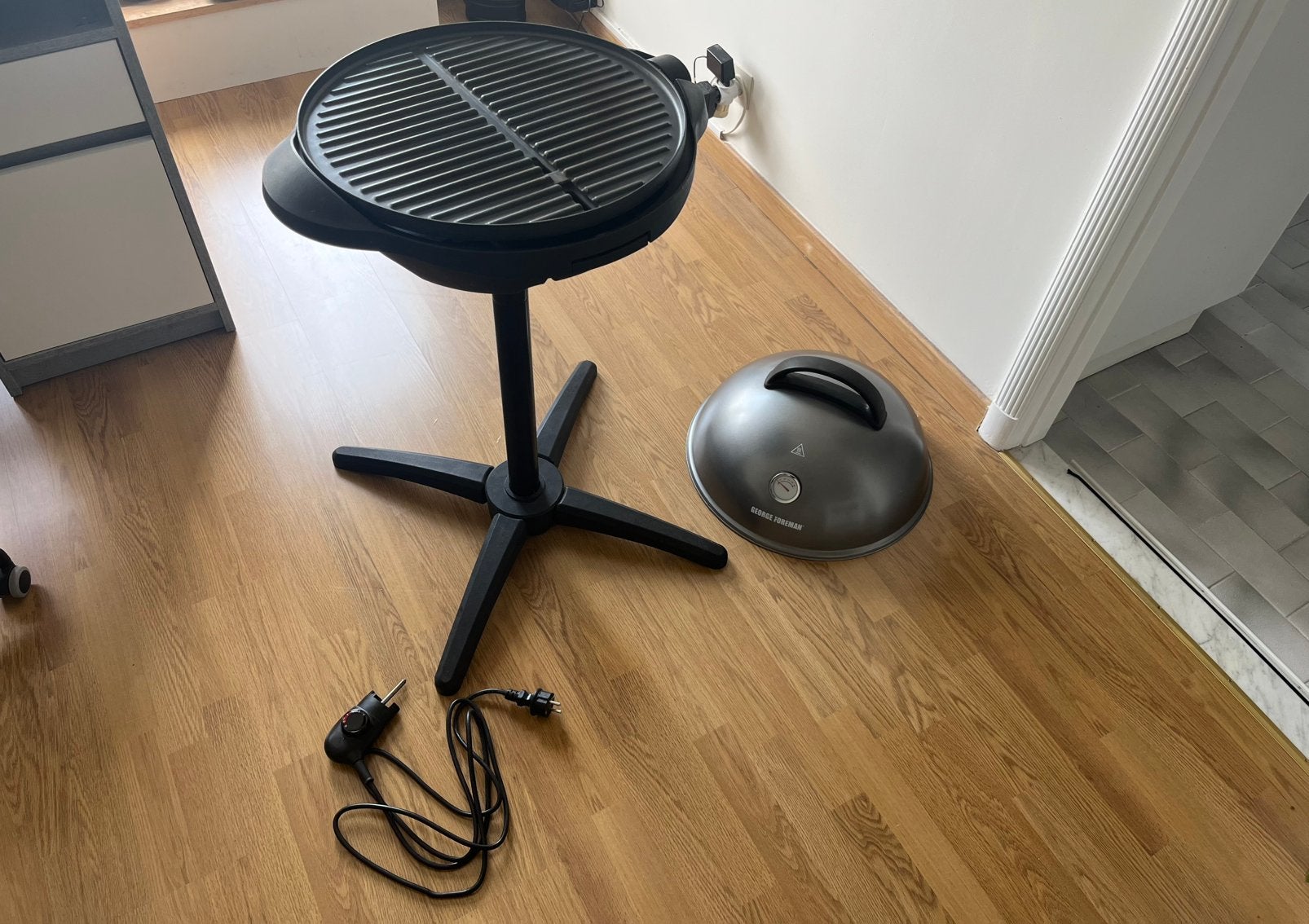 George Foreman Electrische BBQ (Grill), Tuin en Terras, Elektrische barbecues, Ophalen, Gebruikt