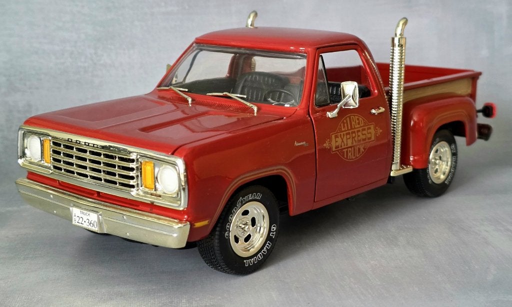 1/18 ERTL - 1978 Dodge Pickup 'Lil Red Express Truck', Ophalen of Verzenden, Zo goed als nieuw, Auto, ERTL
