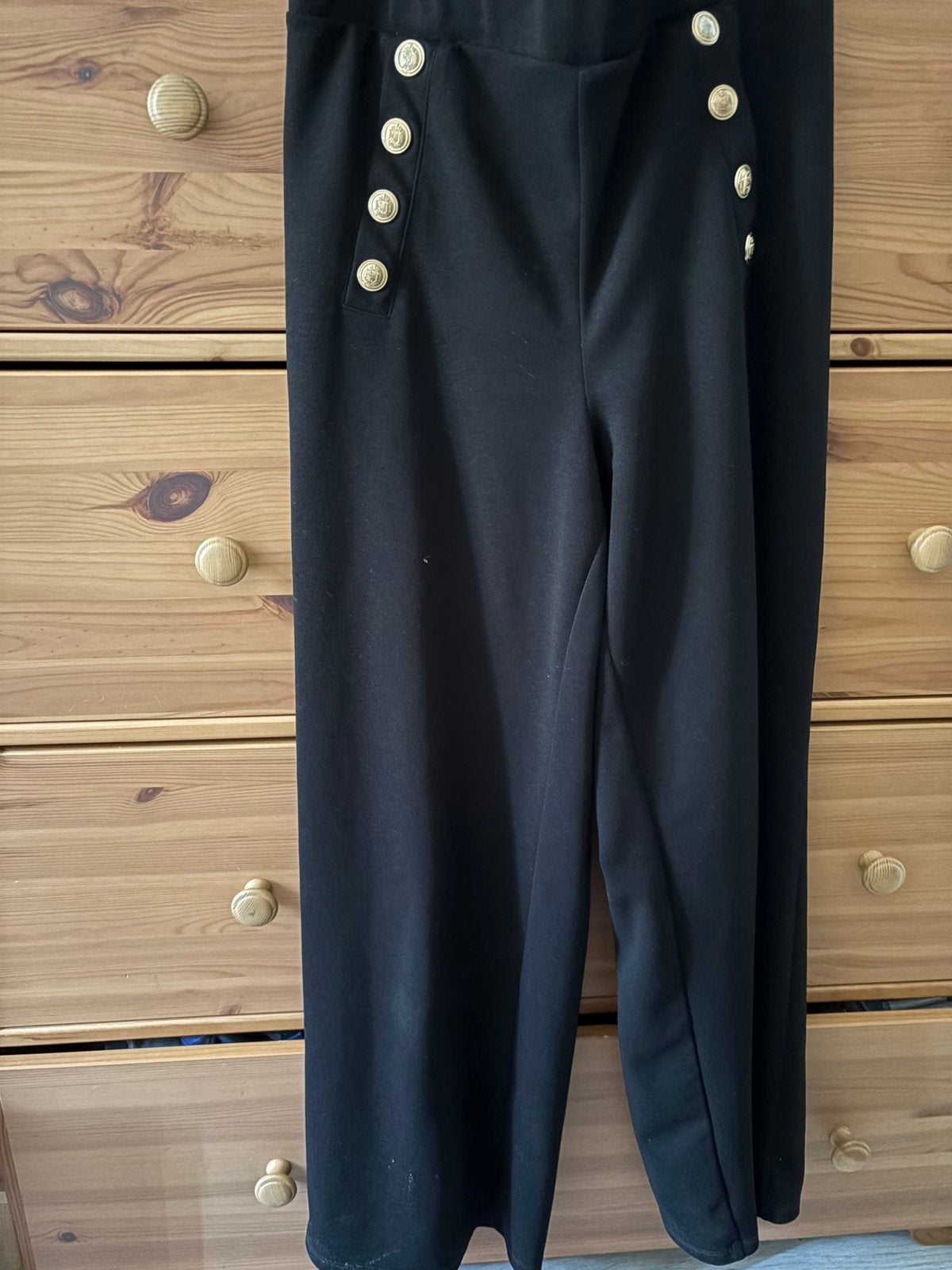 Broek maat m, Taille 38/40 (M), Comme neuf, Longs, Noir
