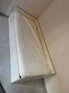 Lot 4 bedden (200x90) — €120 voor alles, Enlèvement, Utilisé, Gris
