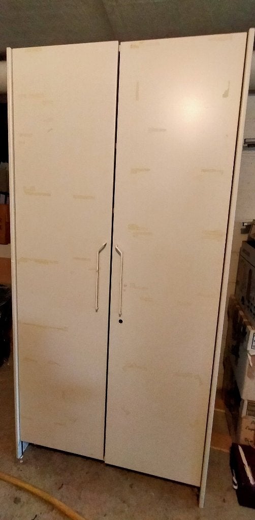 Armoire de rangement blanche à 2 portes — 90 x 49 x 186 cm, Enlèvement, Utilisé