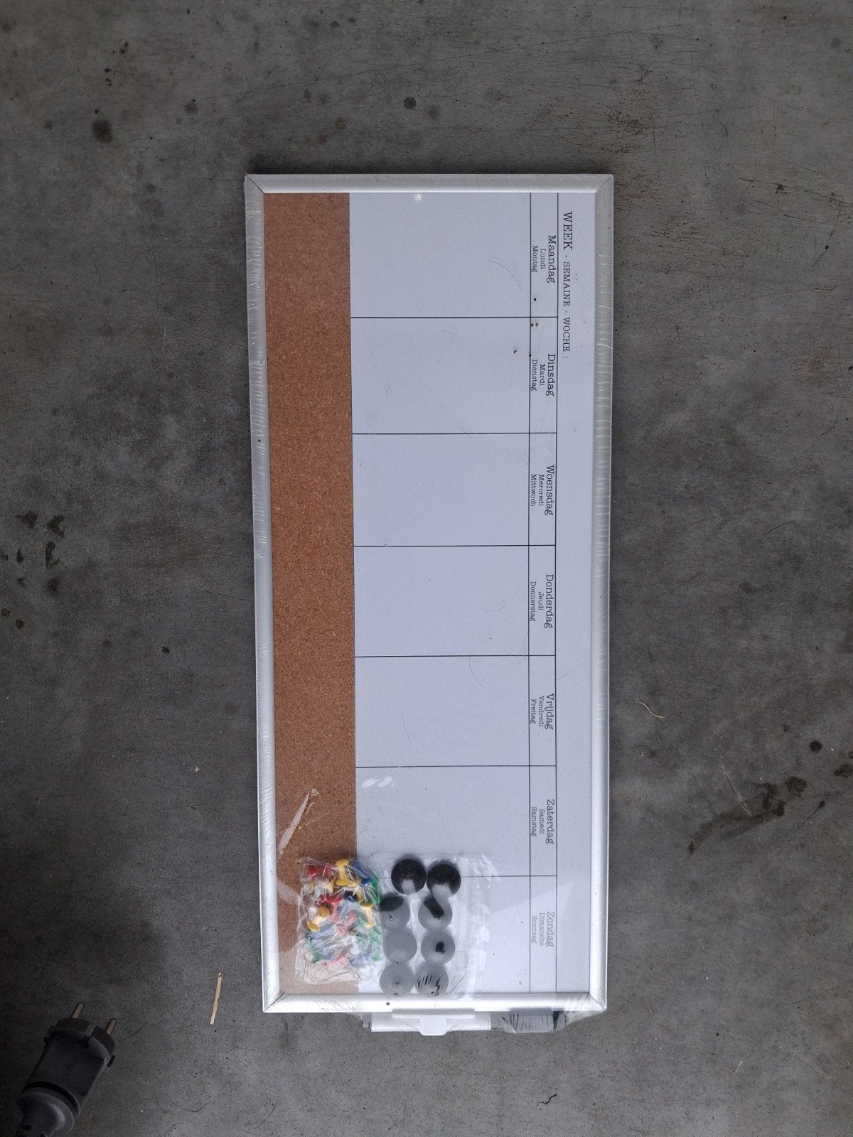 magneetbord prikbord, Enlèvement