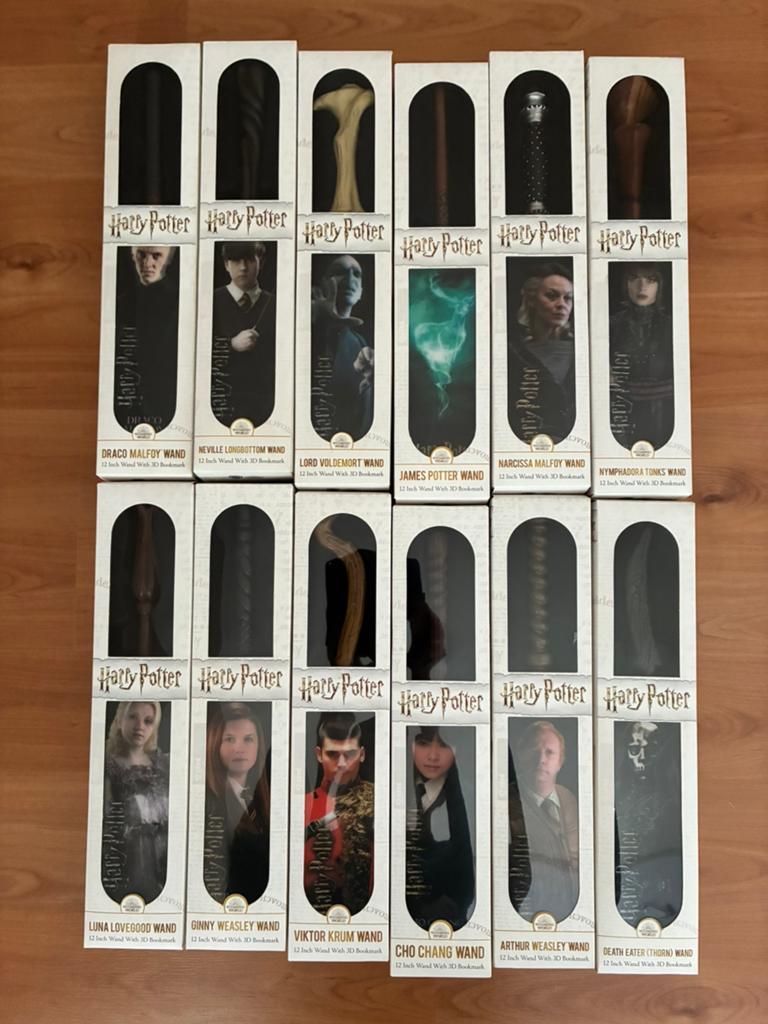 12 Toverstokken Harry Potter , Noble Collection, Ophalen, Nieuw