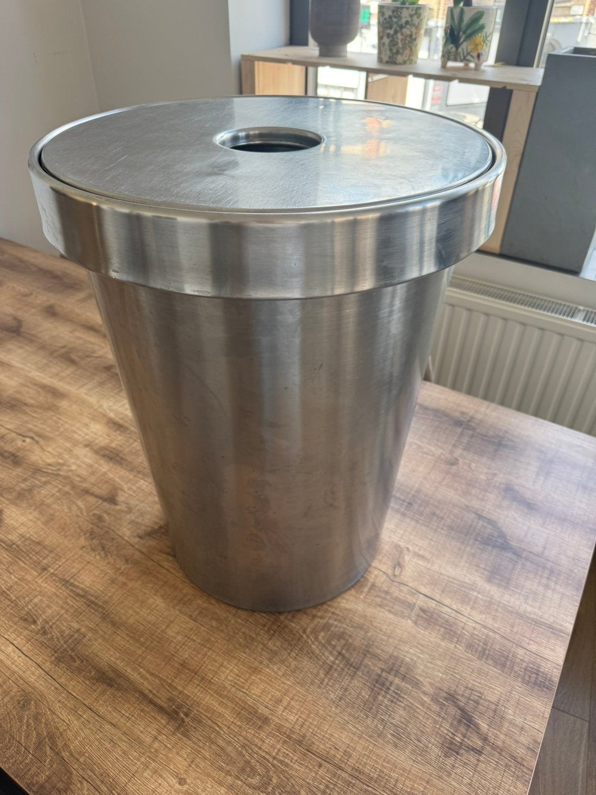 IKEA wasmand Rundel 70L, Huis en Inrichting, Gebruikt, Wasmand, Zilver, Ophalen