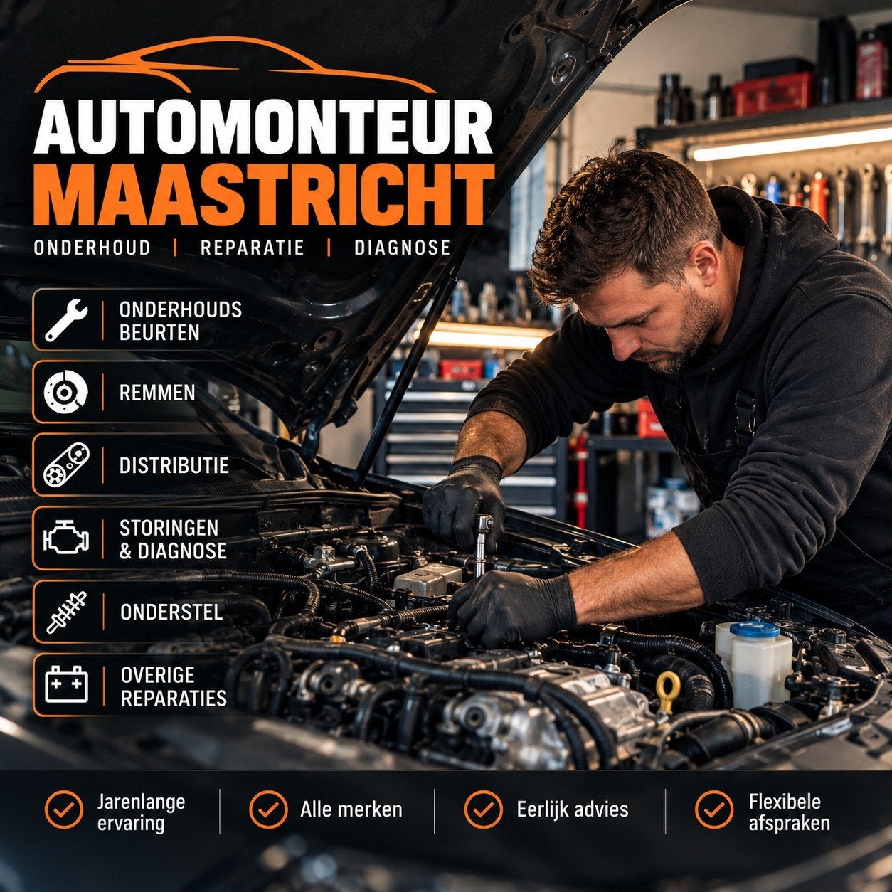 Automonteur Maastricht | Entretien, réparation et diagnostic, Enlèvement