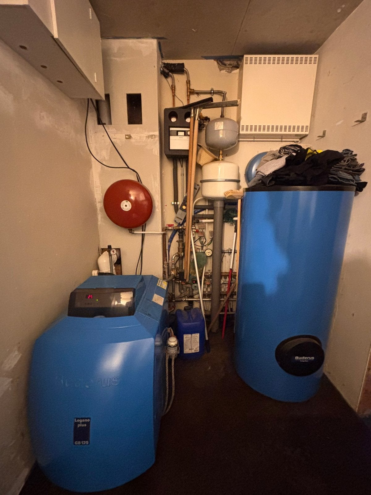 Mazoutketel condenserend, bivalente boiler en zonneboiler, Doe-het-zelf en Bouw, Ophalen, Gebruikt, 100 liter of meer, Terugslagbeveiliging (TTB)