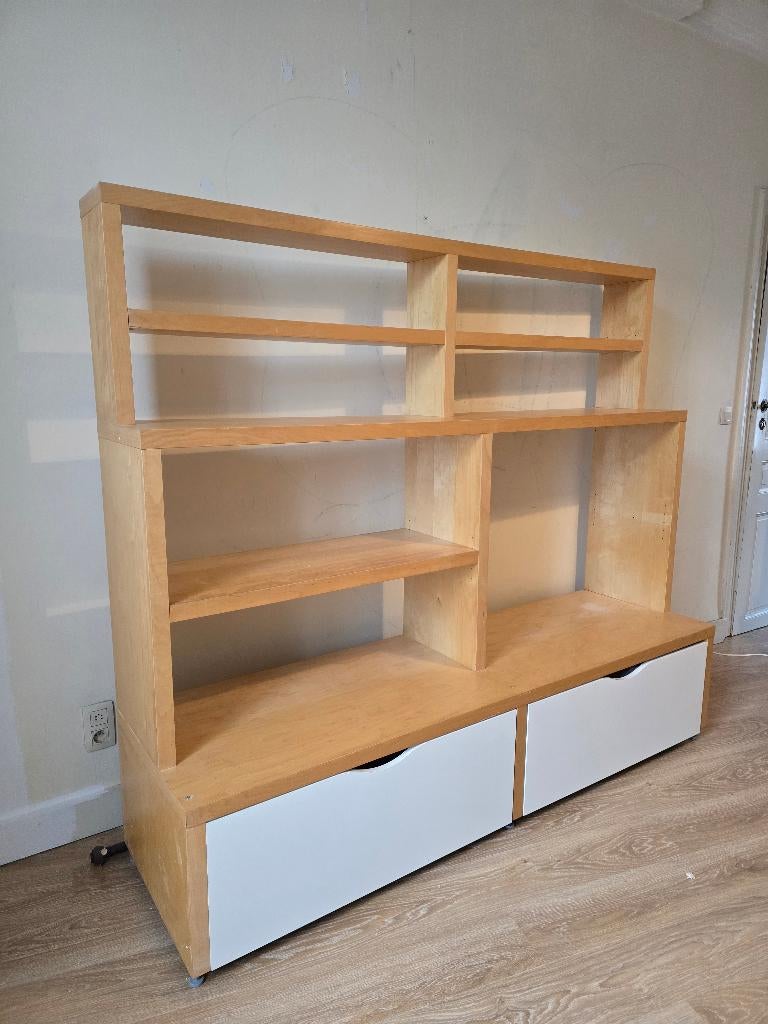 Meuble étagère/ bibliothèque, Maison & Meubles, Armoires | Bibliothèques, Utilisé, 150 à 200 cm, 150 à 200 cm, 25 à 50 cm, Avec tiroir(s)