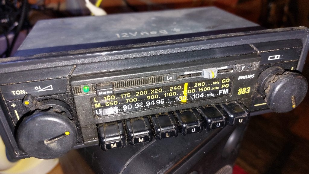 analoge autoradio FM philips, Enlèvement