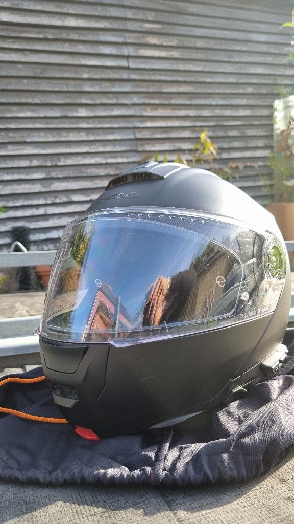 Casque modulable Schuberth C5 + Intercom SC2 intégré, Femmes, Seconde main, Enlèvement ou Envoi, Casque système