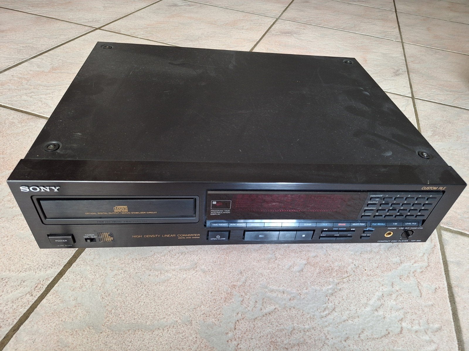 Sony CDP-990 vintage CD-speler – High Density Linear Convert, Ophalen, Sony