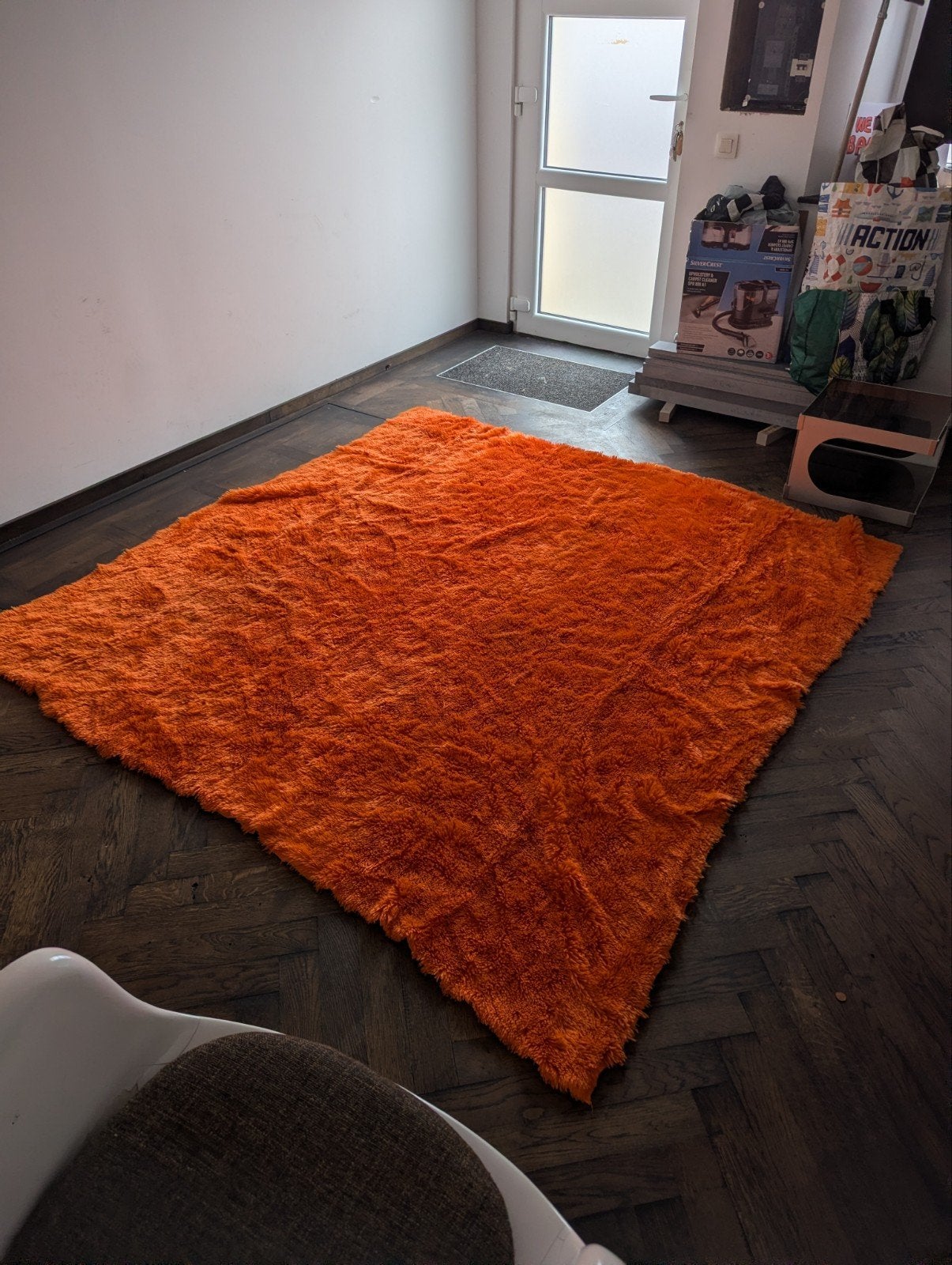 couverture vintage orange, Enlèvement ou Envoi