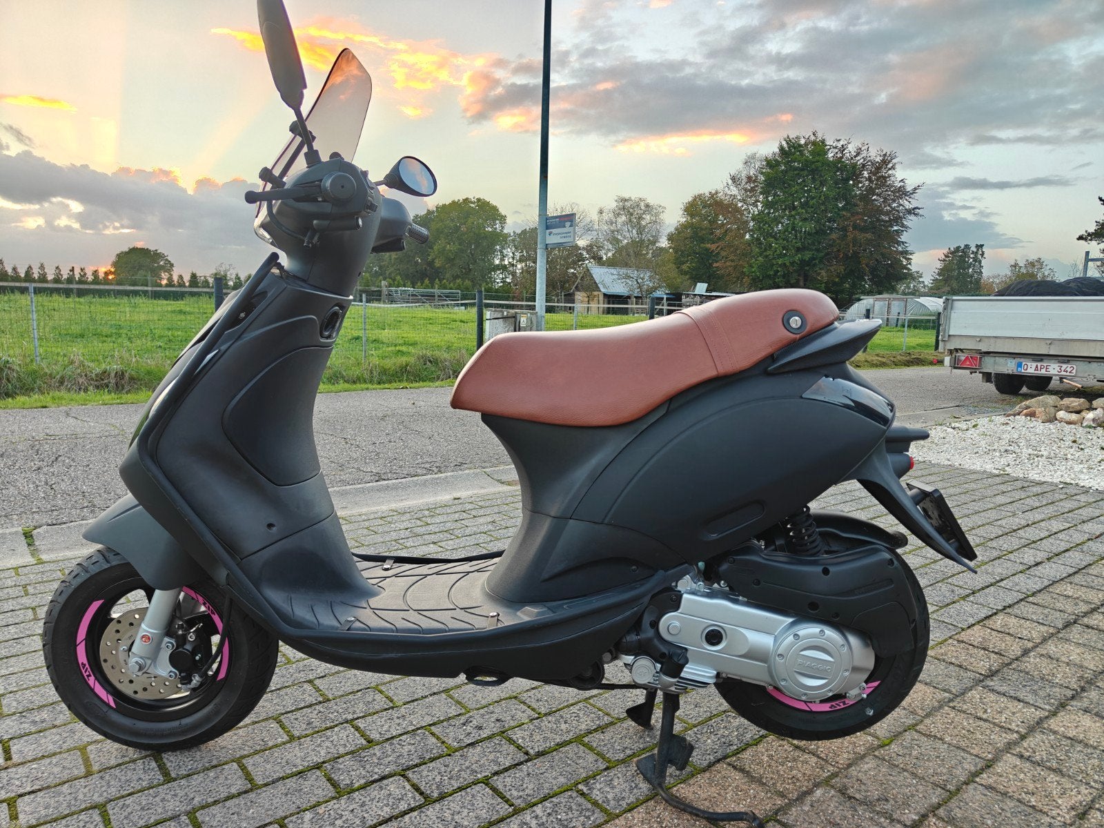 Brommer ( Piaggio zip), Ophalen, Zip, Klasse A (25 km/u), Zo goed als nieuw