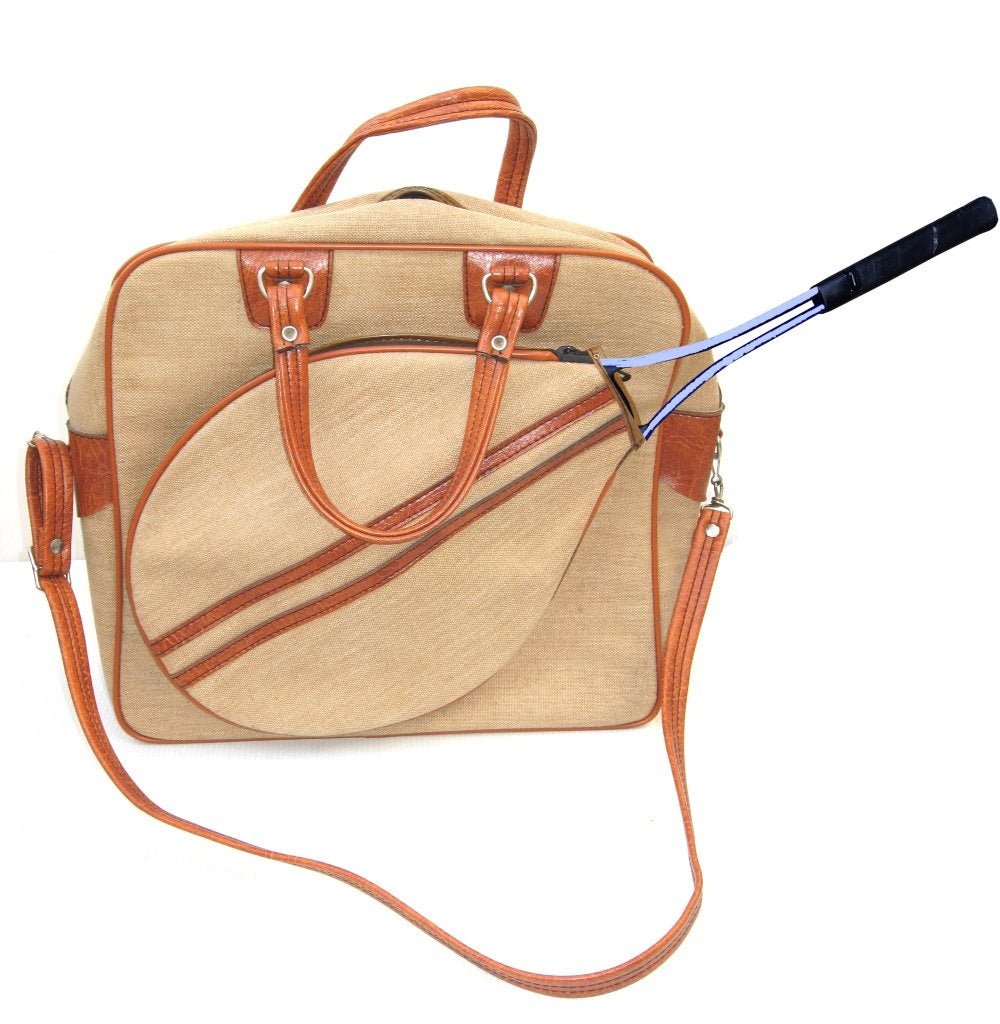 Sac de tennis vintage, Sports & Fitness, Enlèvement ou Envoi, Comme neuf, Autres types, Autres marques