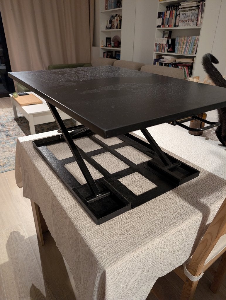 Staande tafel, Ophalen