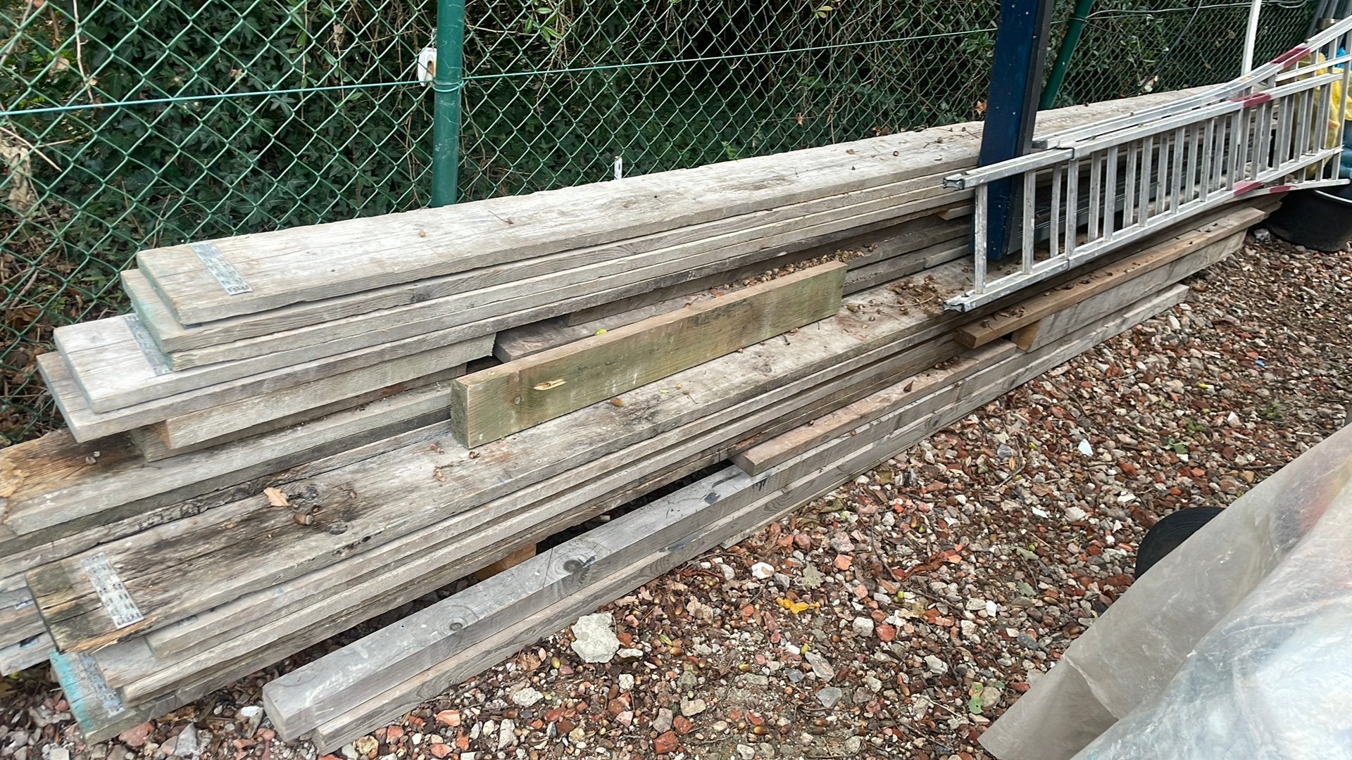 Steiger planken 3,2 cm 5,10m, Doe-het-zelf en Bouw, Ophalen, Zo goed als nieuw
