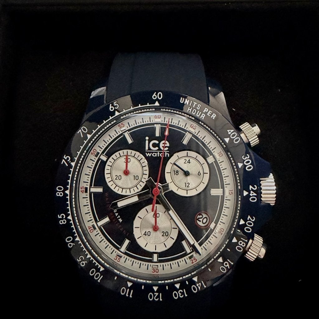 Ice-Watch BEWatch Chrono - Blue White, Autres marques, Enlèvement ou Envoi, Synthétique, Synthétique