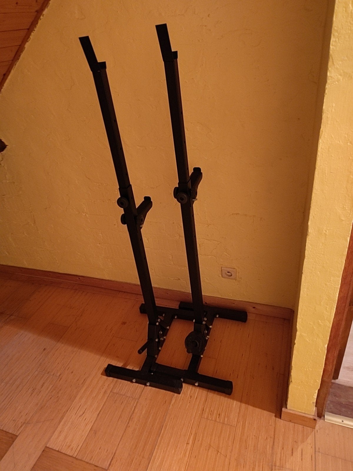 Squat rack, Sport en Fitness, Ophalen, Gebruikt, Armen, Halterschijven