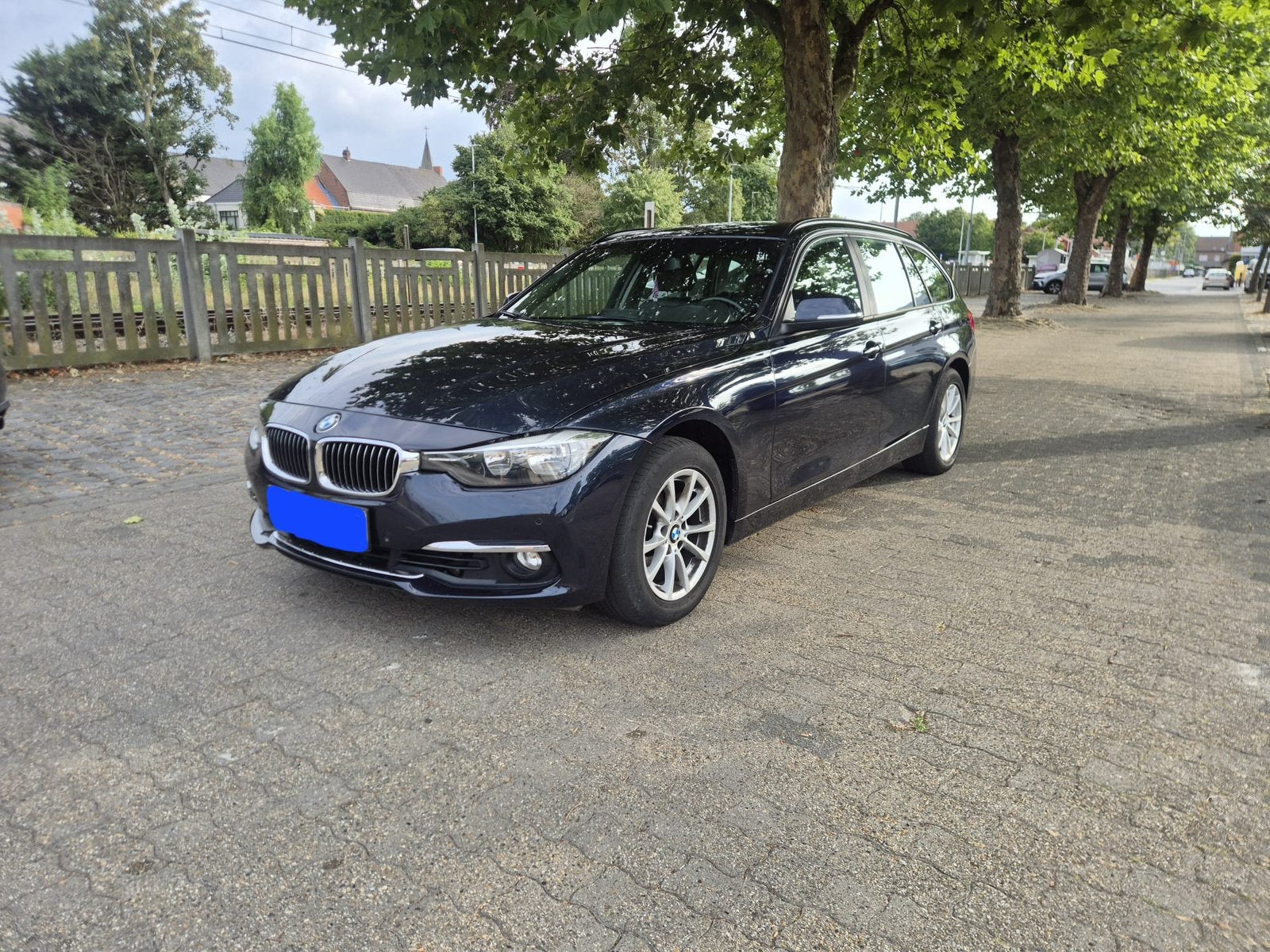 Bmw serie 3, 2017 106km euro 6 136pk 1.5 benzine, Auto's, 100 kW, Blauw, Leder, Bedrijf