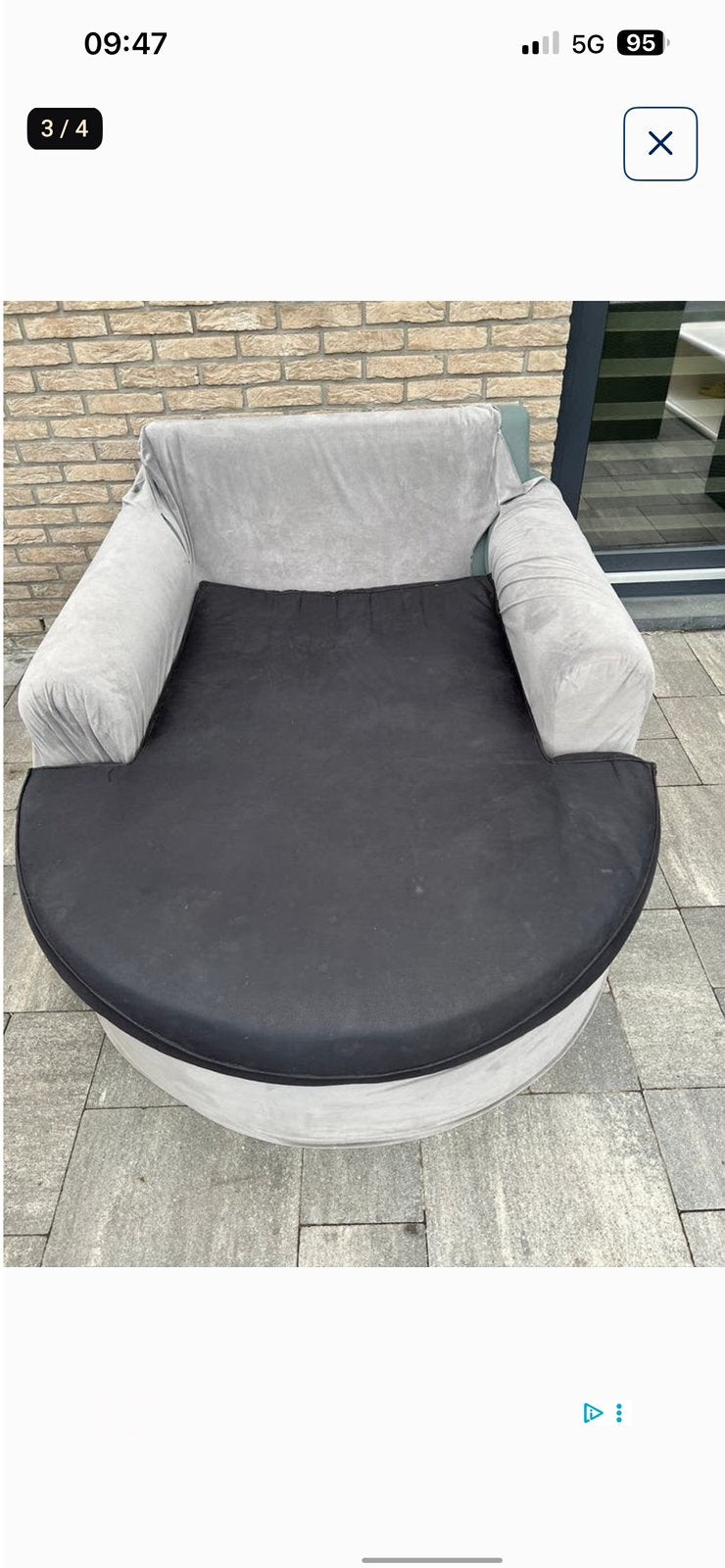 comfortabele loveseat (1,5-zits bank) gratis weg!!, Ophalen, Gebruikt, 100 tot 125 cm, Tweepersoons