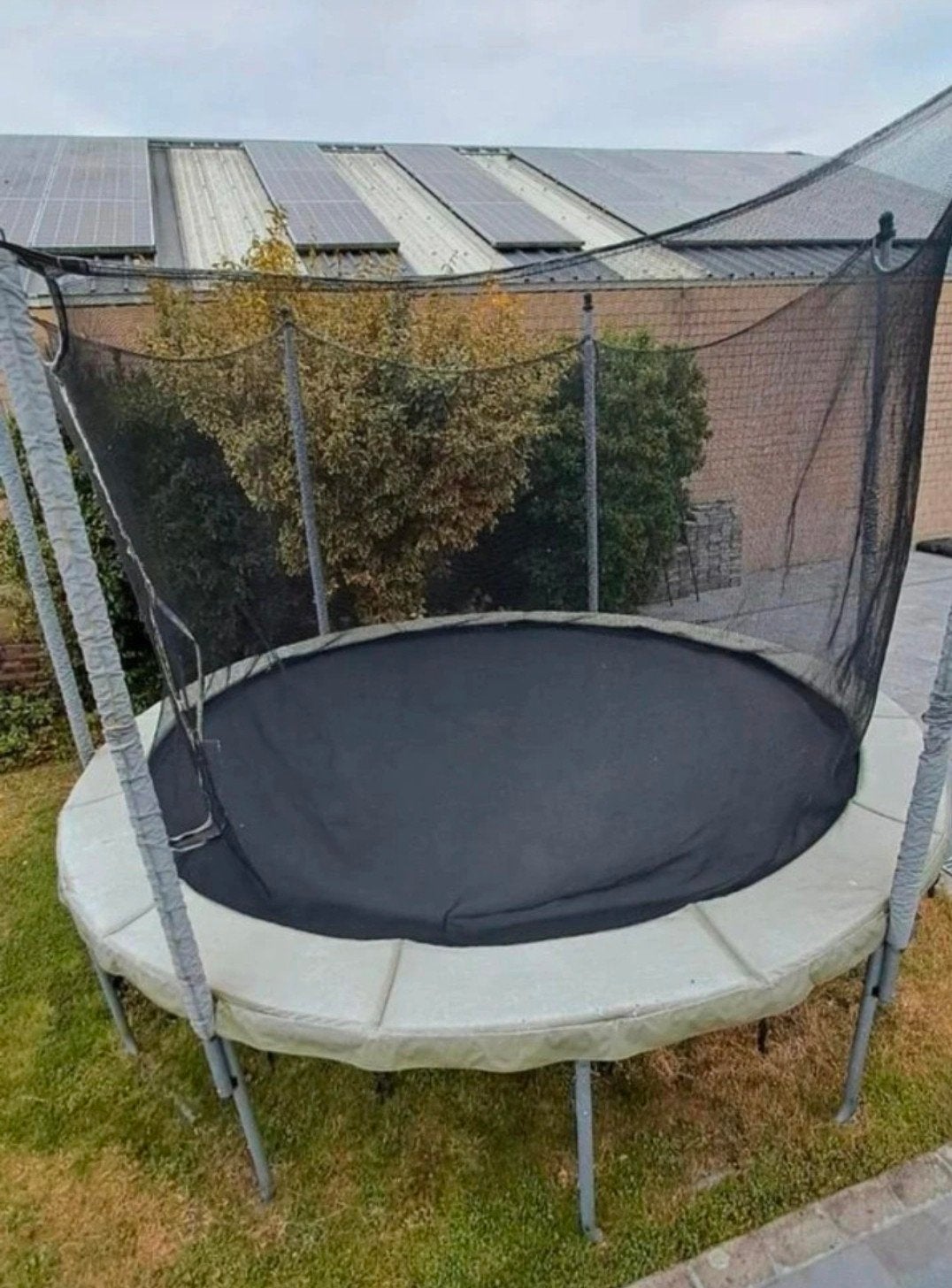 trampoline domyos 360 met trap, boord en net, Ophalen, Gebruikt
