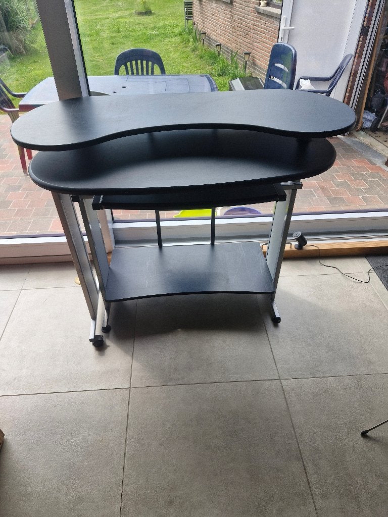 computertafel, Ophalen, Overige houtsoorten, 70 tot 120 cm, Zo goed als nieuw