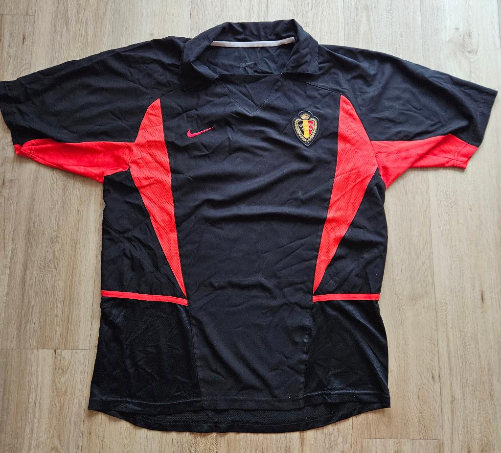 België vintage voetbalshirt WK 2002, Verzamelen, Ophalen of Verzenden, Zo goed als nieuw, Shirt