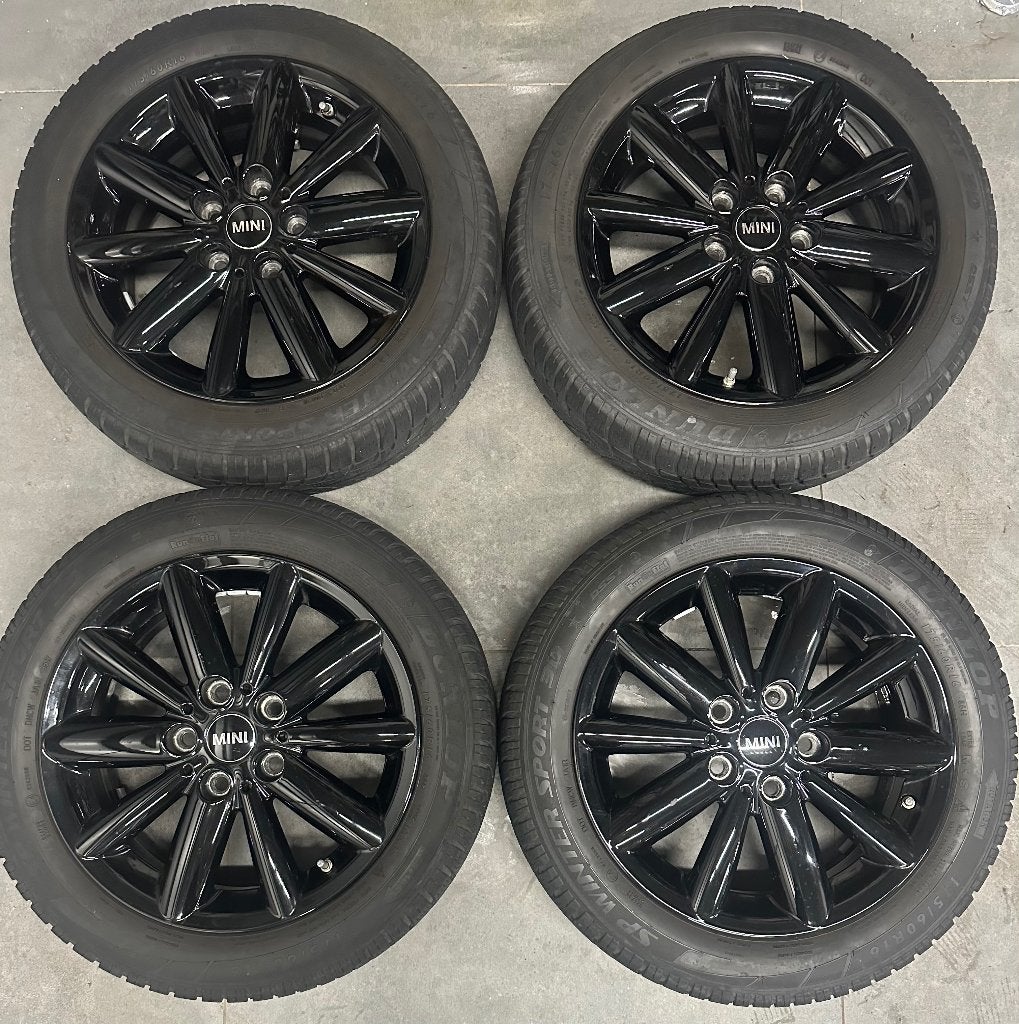 MINI F55 F56 - 16" RADIAL SPOKE STYLE 508 (JET BLACK), Ophalen, Gebruikt, 16 inch, 175 mm