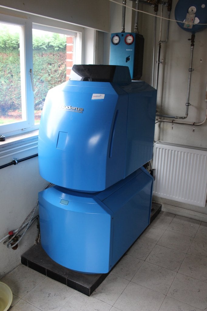 chauffage mazoutketel met boiler Buderus, Ophalen, Gebruikt, 100 liter of meer, Boiler