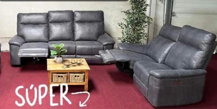 Salon 2 + 3 zit leder., Enlèvement
