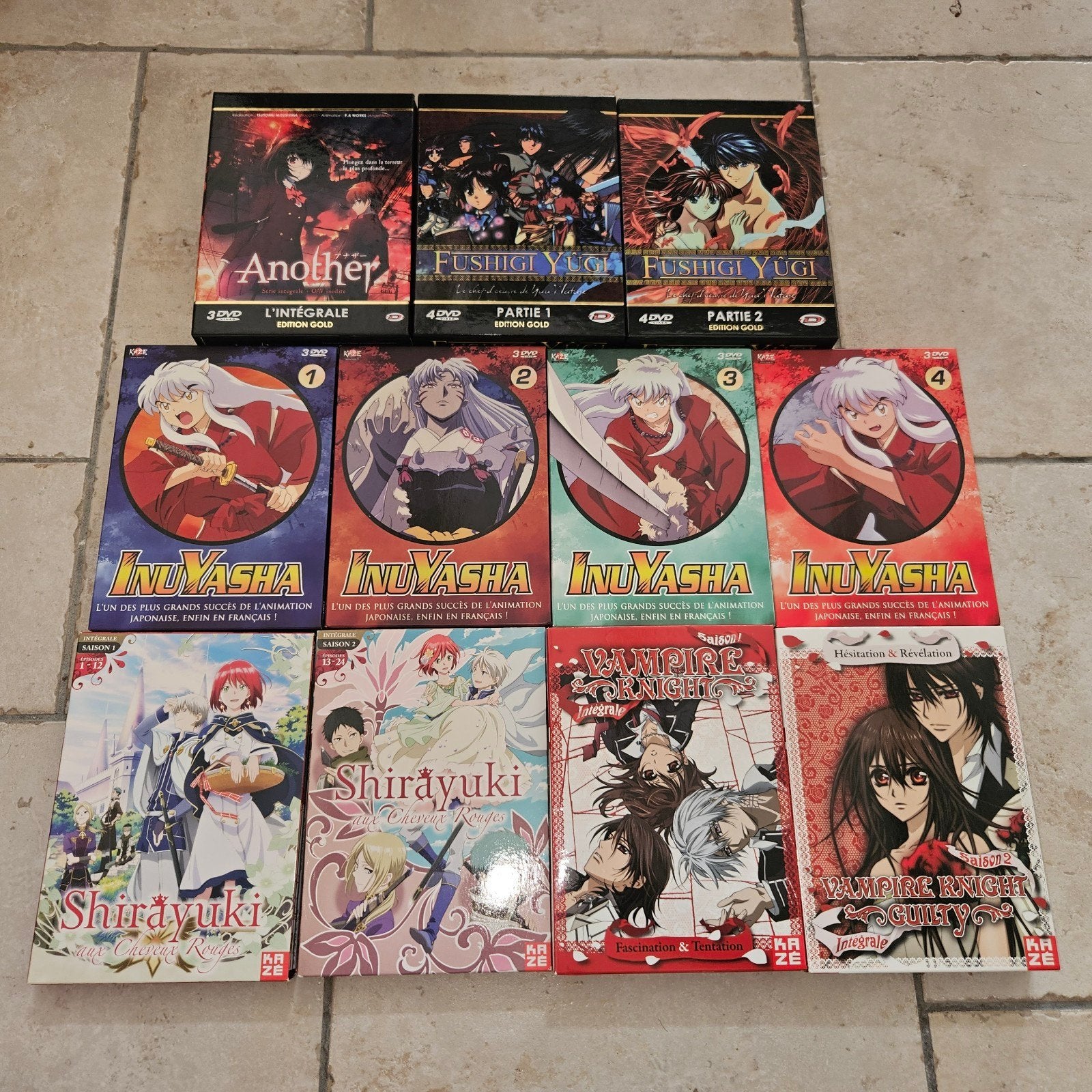 DVD manga, Coffret