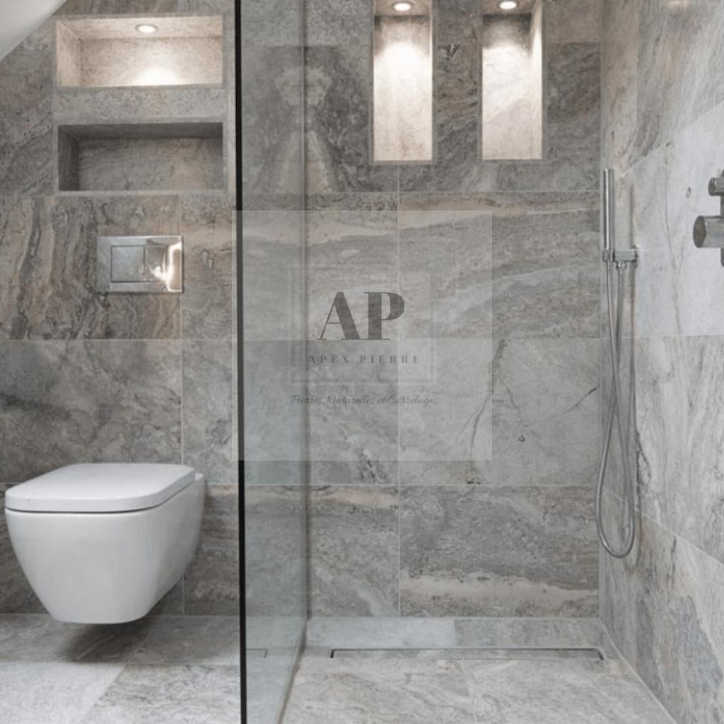 Carrelage en Travertin opus romain  silver 50 m2, Envoi